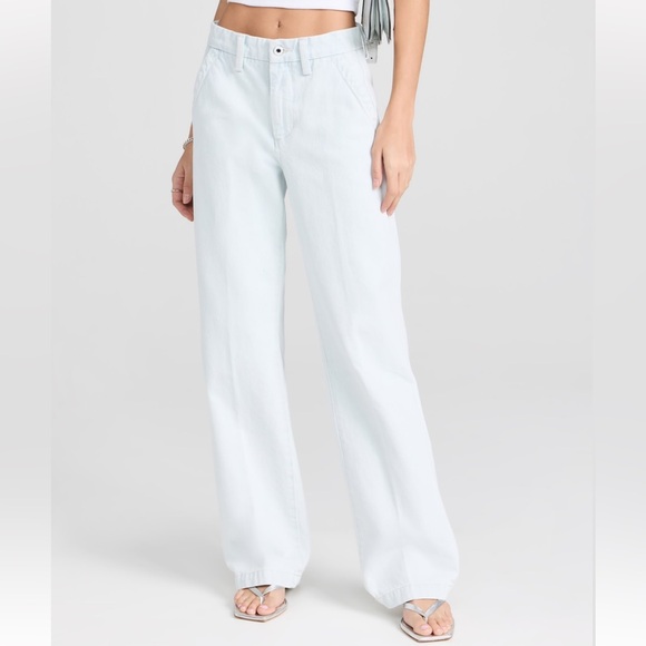 FAVORITE DAUGHTER The Taylor Low Rise Trousers Sierra Size 24 Trendy Effortless - Picture 10 of 10